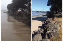 Orewa Beach, Cyclone Lusi 15032014