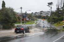 Corner Beach Road & Castor Bay Road, King Tide 31.9.15
