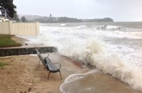 Milford Beach, King Tide 31.9.15